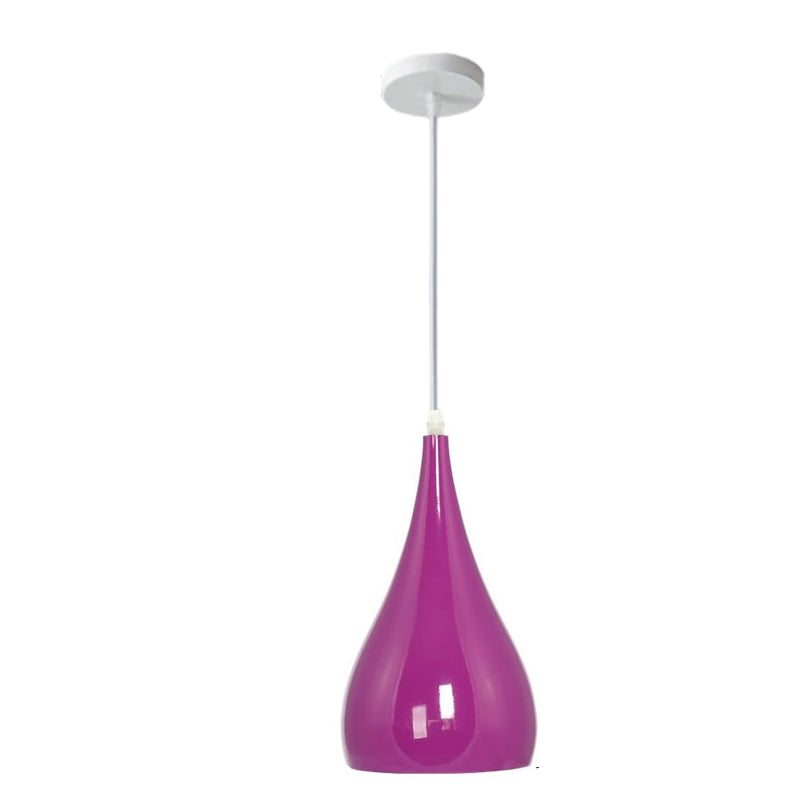 Contemporary Nordic Iron Wood Aluminum Gourd Water Drop 1-Light Hanging Lamp For Dining Room-Orizon Depot