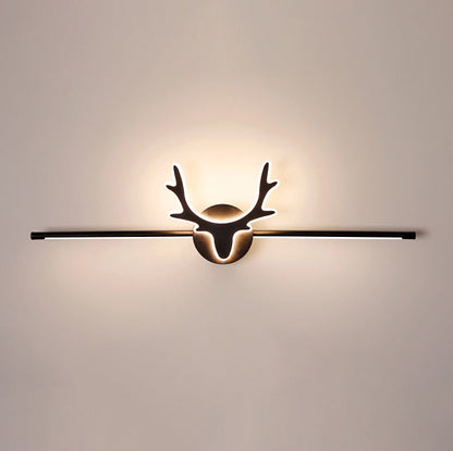 Contemporary Scandinavian Deer Design Iron Acrylic LED Vanity Wall Sconce Lamp for Bathroom Mirror-Orizon Depot