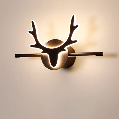 Contemporary Scandinavian Deer Design Iron Acrylic LED Vanity Wall Sconce Lamp for Bathroom Mirror-Orizon Depot