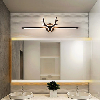 Contemporary Scandinavian Deer Design Iron Acrylic LED Vanity Wall Sconce Lamp for Bathroom Mirror-Orizon Depot