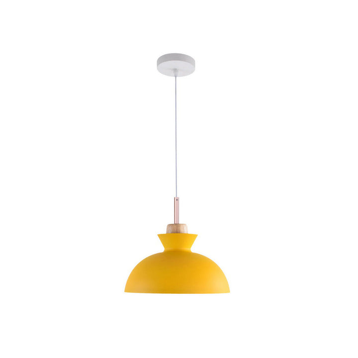 Scandinavian Metal Hanging Lamp | Modern Single Pendant Dome Light