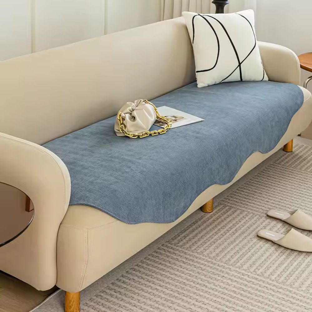 All-Season Plain Contour Fit Sofa Cover-Orizon Depot