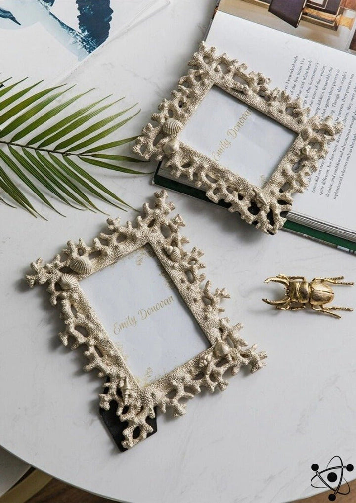 Nordic Coral Photo Frame - Stylish Home Decor Accent-Orizon Depot