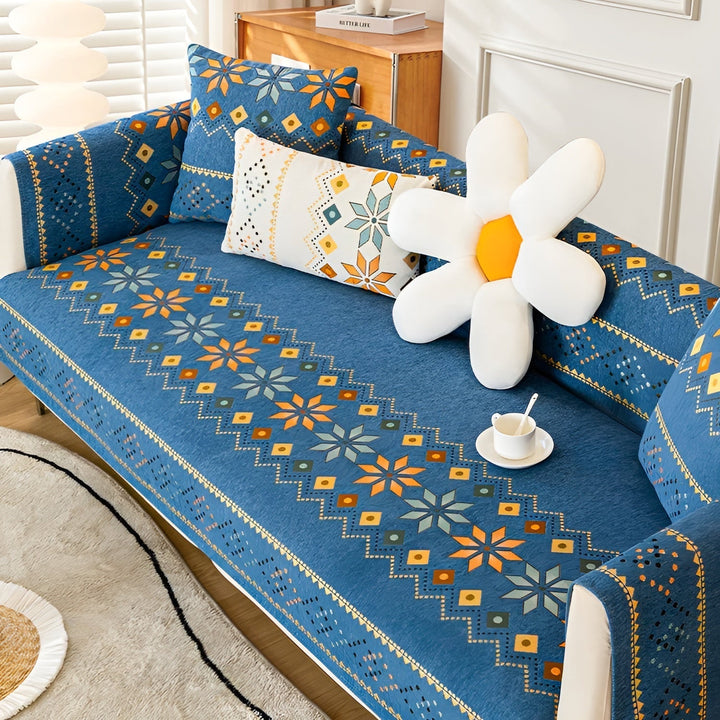 Boho Style Elastic Sofa Cover – Year-Round Protection & Fresh Look-Orizon Depot