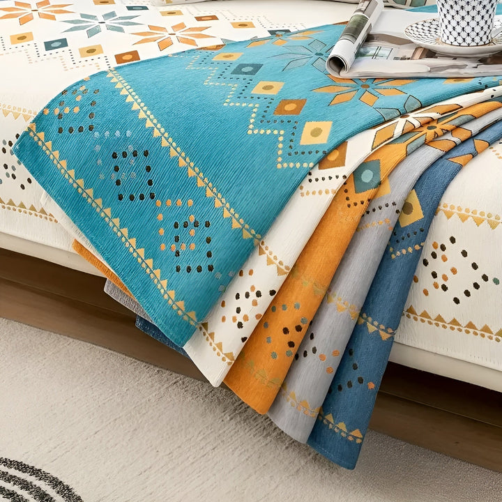 Boho Style Elastic Sofa Cover – Year-Round Protection & Fresh Look-Orizon Depot