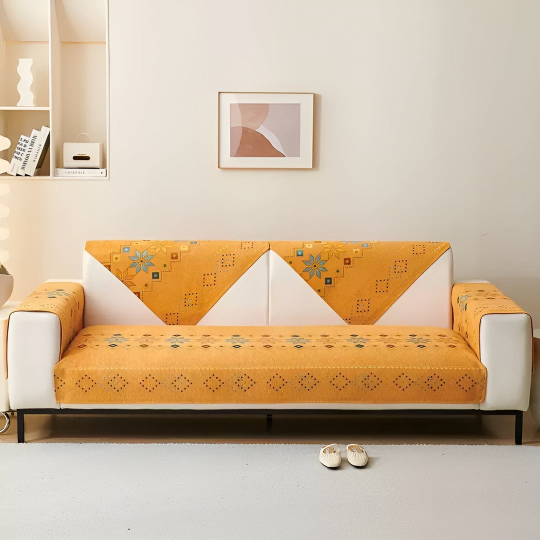 Boho Style Elastic Sofa Cover – Year-Round Protection & Fresh Look-Orizon Depot