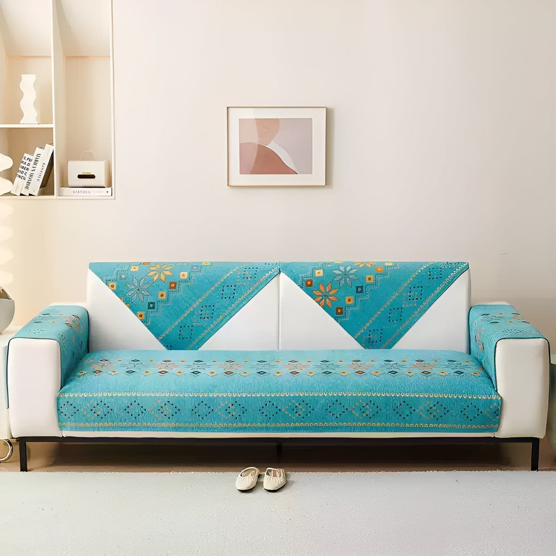 Boho Style Elastic Sofa Cover – Year-Round Protection & Fresh Look-Orizon Depot