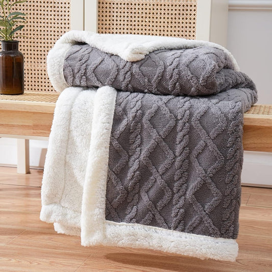 Cozy Thick Blanket for Home Relaxation and Warm Comfort