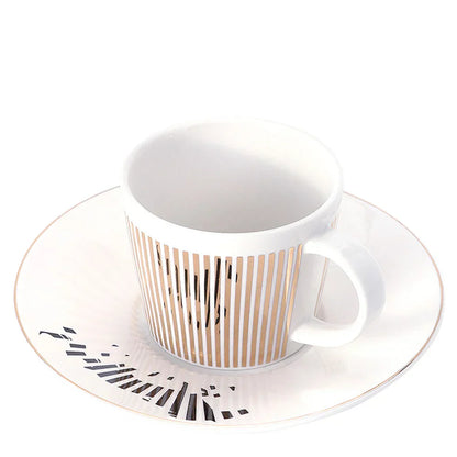 Creative Dynamic SLR Leopard Anamorphic Zebra Coffee Tea Cup Set-Orizon Depot