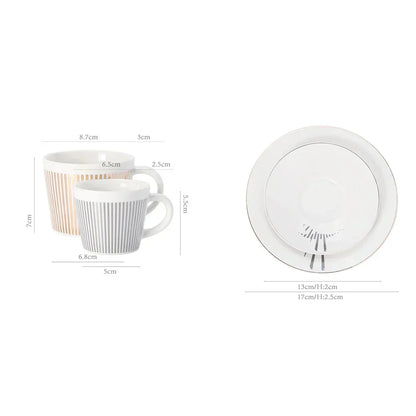 Creative Dynamic SLR Leopard Anamorphic Zebra Coffee Tea Cup Set-Orizon Depot
