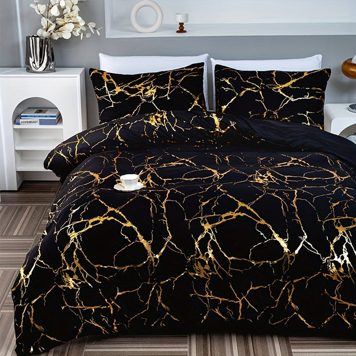 Luxury Silk Soft Duvet Cover Set – Elegant and Comfortable Bedding-Orizon Depot