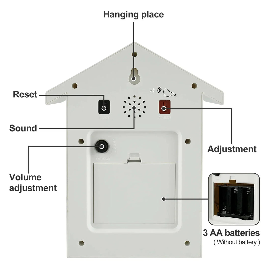 Cuckoo Sound Wall Clock with Pendulum for Living Room Decor-Orizon Depot