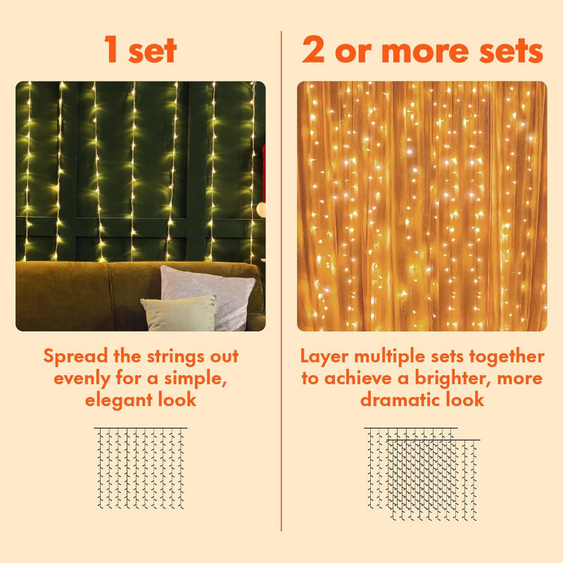 Lamps for Curtains with Multiple Modes and Waterproof Design-Orizon Depot