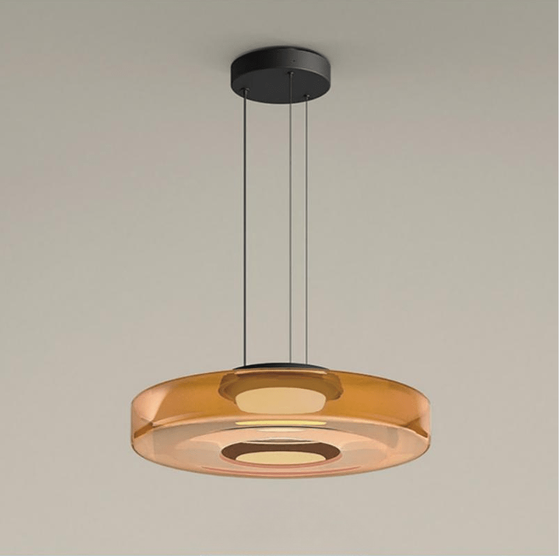 Modern Layered LED Glass Pendant Light for Stylish Home Decor