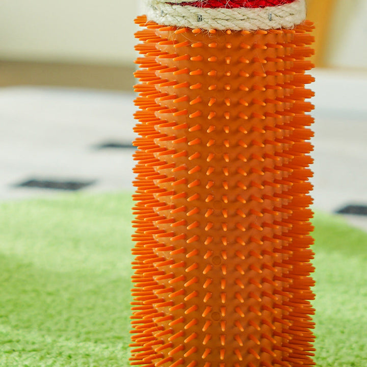 Modern Geometric MDF Cat Tower with Fleece and Rope - 2-Tier Design-Orizon Depot