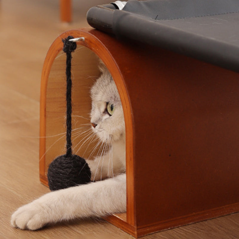 Art Deco Bridge-Shaped Multi-Layer Cat Bed for Living Room-Orizon Depot