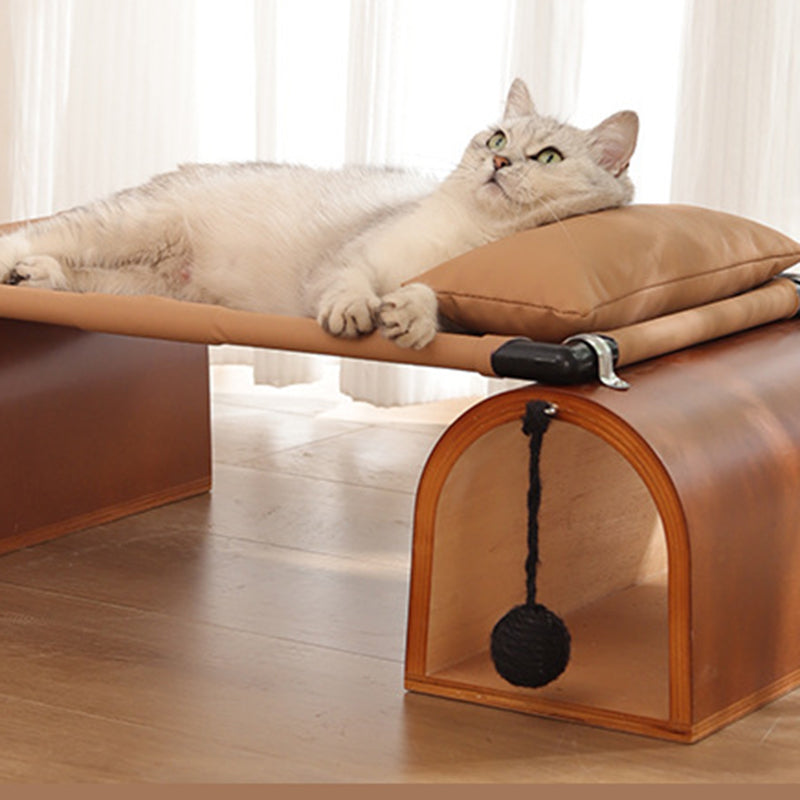 Art Deco Bridge-Shaped Multi-Layer Cat Bed for Living Room-Orizon Depot