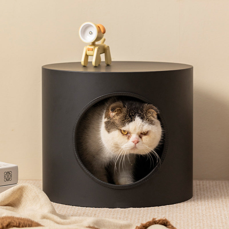 Modern Minimalist Cylindrical Iron Cat Bed for Living Room & Bedroom-Orizon Depot