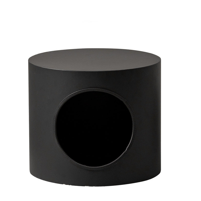 Modern Minimalist Cylindrical Iron Cat Bed for Living Room & Bedroom-Orizon Depot