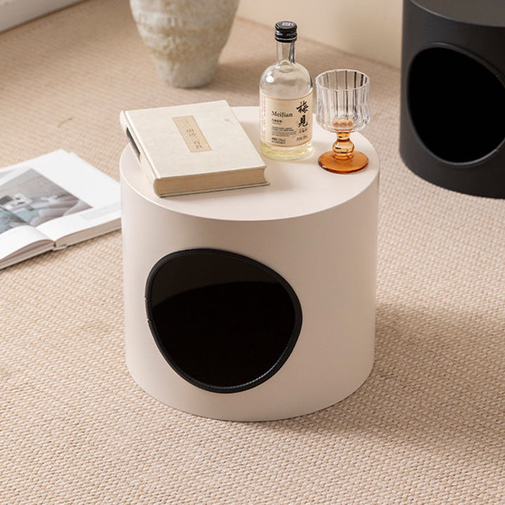 Modern Minimalist Cylindrical Iron Cat Bed for Living Room & Bedroom-Orizon Depot