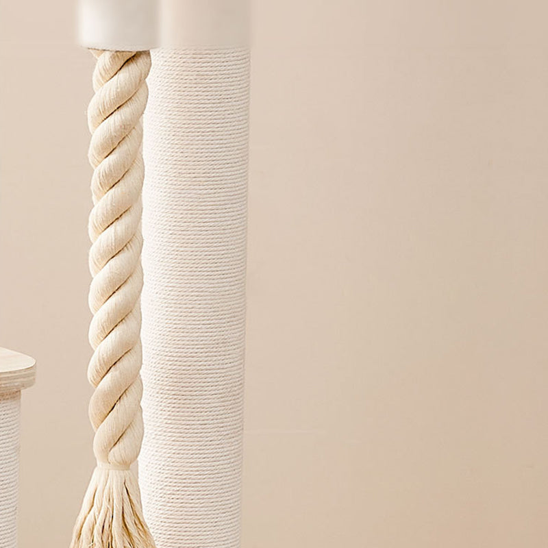 Modern Multi-Tier Cat Tower with Acrylic and Rope for Living Room-Orizon Depot