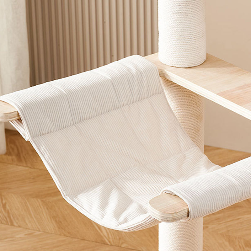 Modern Multi-Tier Cat Tower with Acrylic and Rope for Living Room-Orizon Depot