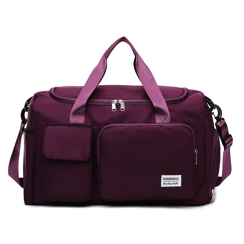 Multi-Pocket Travel Bag, Sports Duffle with Shoe Compartment-Orizon Depot