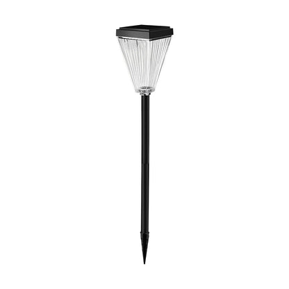 Dimmable LED Solar Post Lights for Garden Pathway Light with Ripple Shade-Orizon Depot