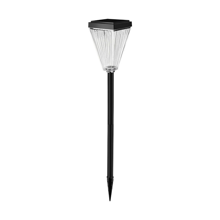 Dimmable LED Solar Post Lights for Garden Pathway Light with Ripple Shade-Orizon Depot