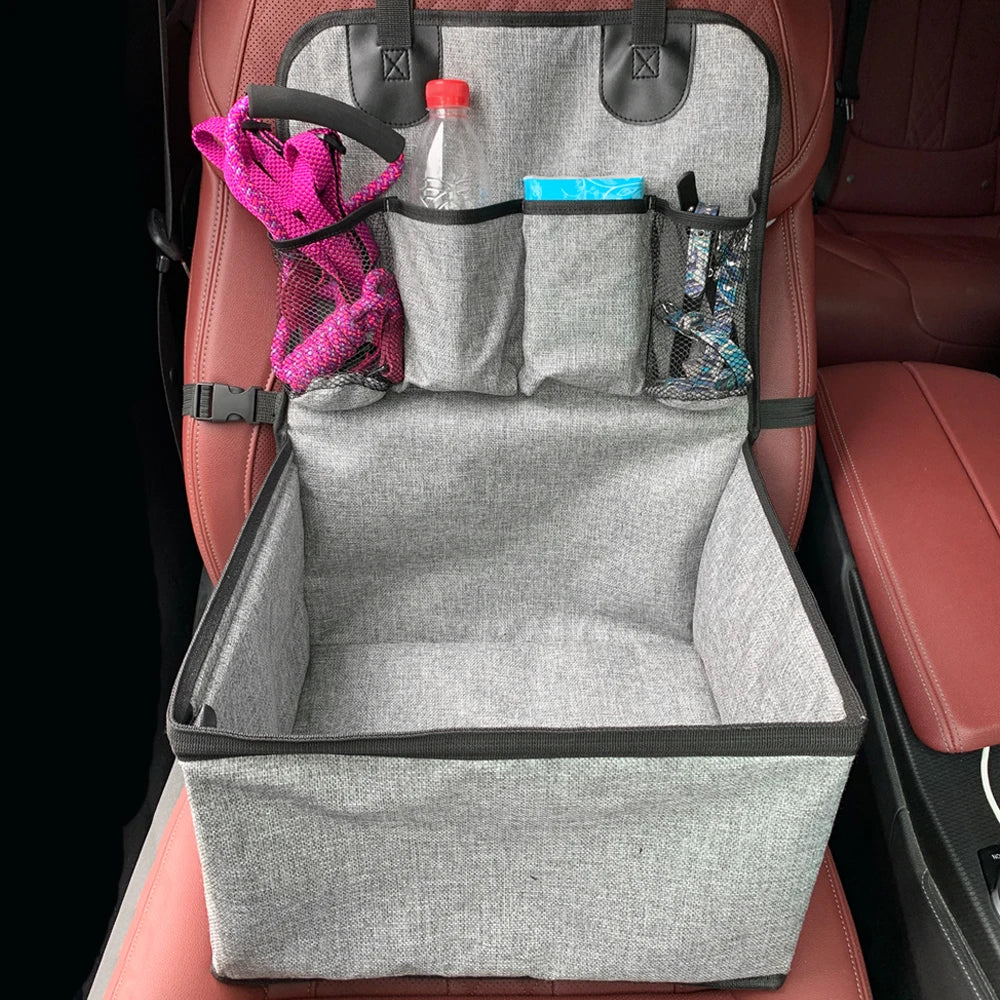 Dog Car Seat - Booster Seat for Small to Medium Dogs with Storage-Orizon Depot