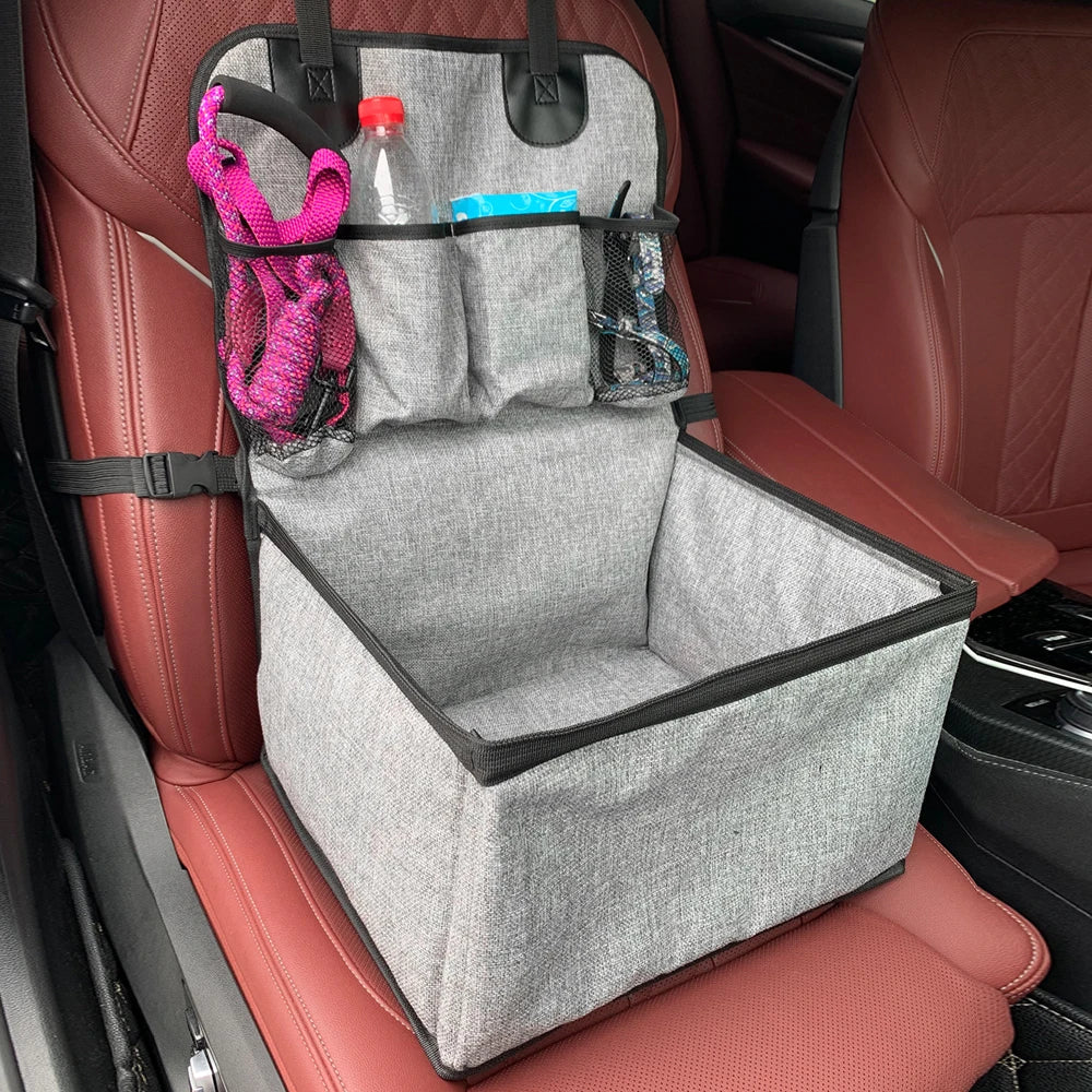 Dog Car Seat - Booster Seat for Small to Medium Dogs with Storage-Orizon Depot
