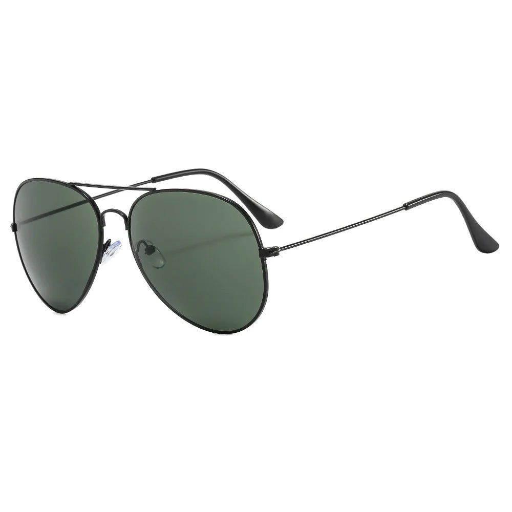 Double Bridge Aviation Sunglasses - UV400 Alloy Frame Mirror Glasses-Orizon Depot