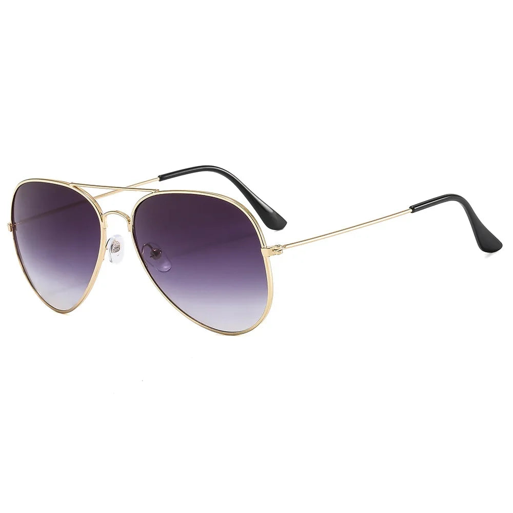 Double Bridge Aviation Sunglasses - UV400 Alloy Frame Mirror Glasses-Orizon Depot