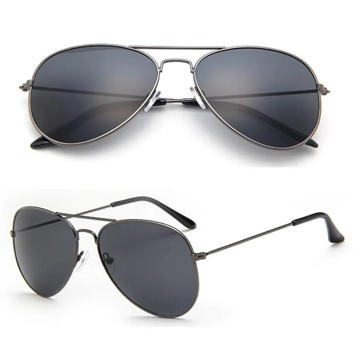 Double Bridge Aviation Sunglasses - UV400 Alloy Frame Mirror Glasses-Orizon Depot