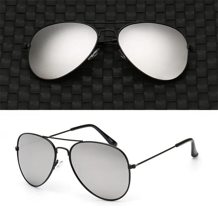Double Bridge Aviation Sunglasses - UV400 Alloy Frame Mirror Glasses-Orizon Depot