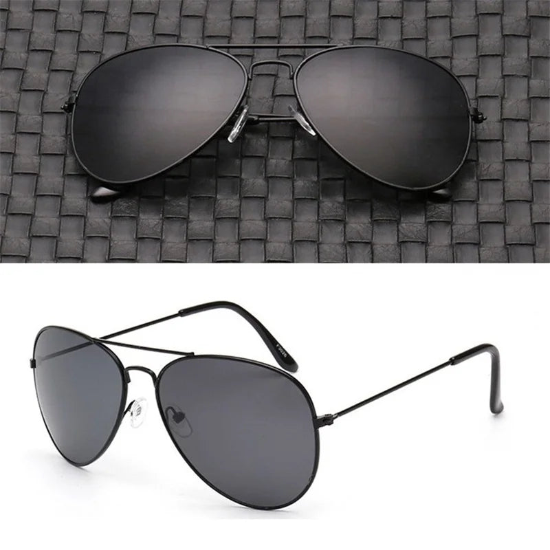 Double Bridge Aviation Sunglasses - UV400 Alloy Frame Mirror Glasses-Orizon Depot