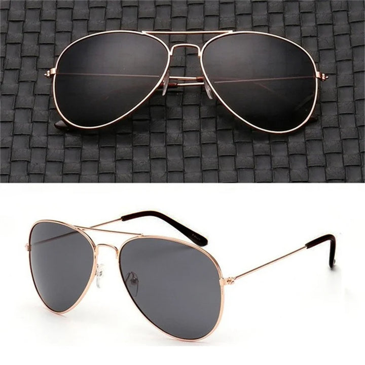 Double Bridge Aviation Sunglasses - UV400 Alloy Frame Mirror Glasses-Orizon Depot