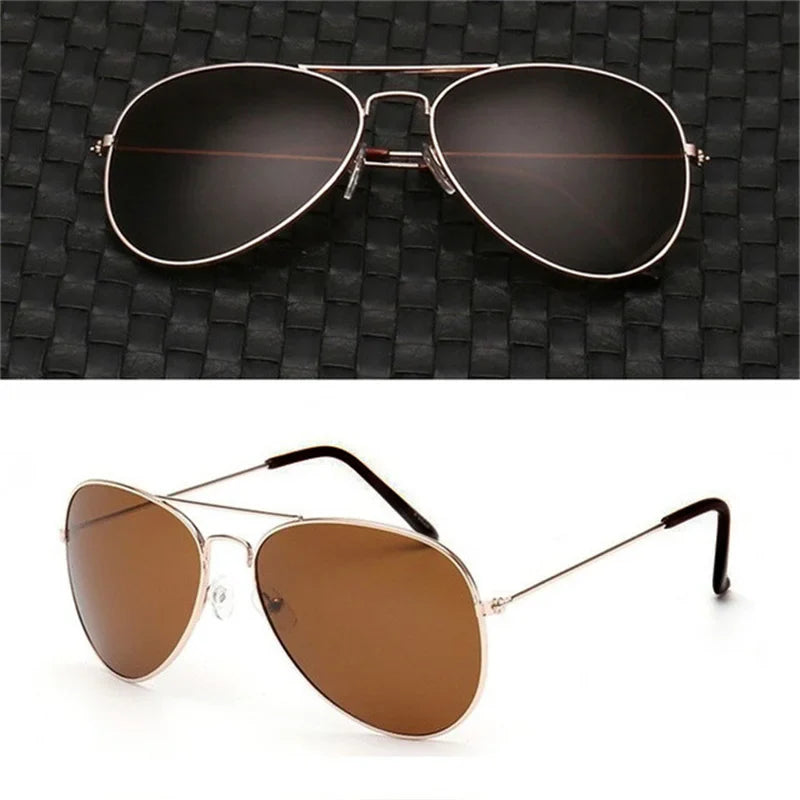 Double Bridge Aviation Sunglasses - UV400 Alloy Frame Mirror Glasses-Orizon Depot