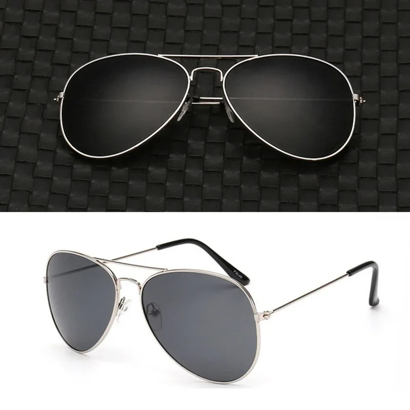 Double Bridge Aviation Sunglasses - UV400 Alloy Frame Mirror Glasses-Orizon Depot