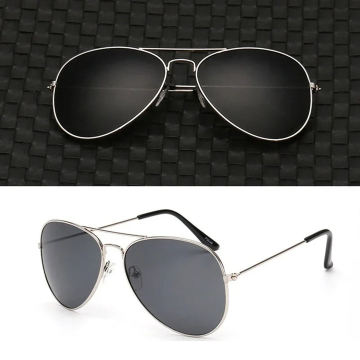 Double Bridge Aviation Sunglasses - UV400 Alloy Frame Mirror Glasses-Orizon Depot
