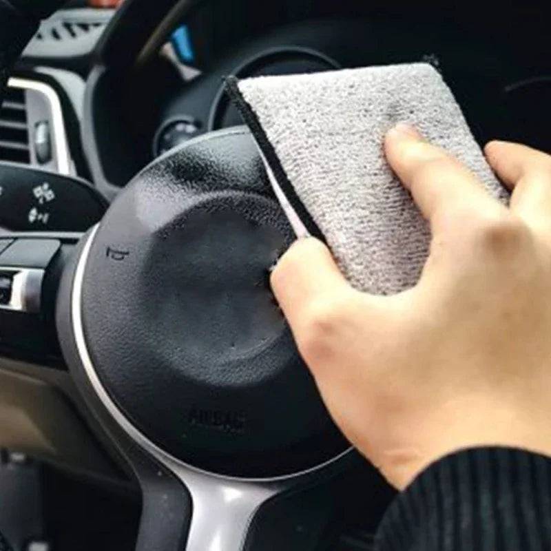 Double-Sided Microfiber Cleaning Sponge Set for Car Detailing-Orizon Depot