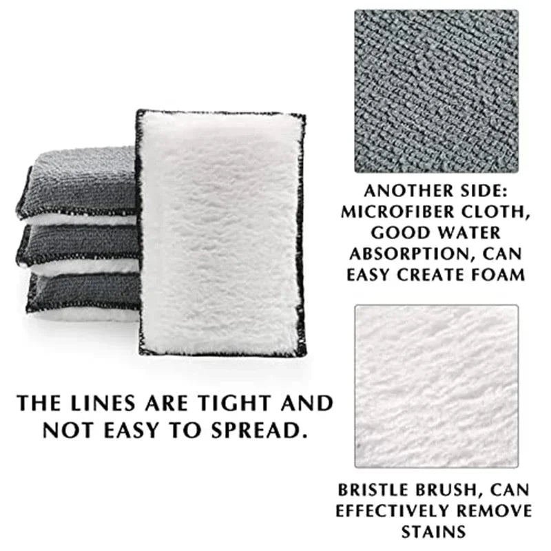 Double-Sided Microfiber Cleaning Sponge Set for Car Detailing-Orizon Depot