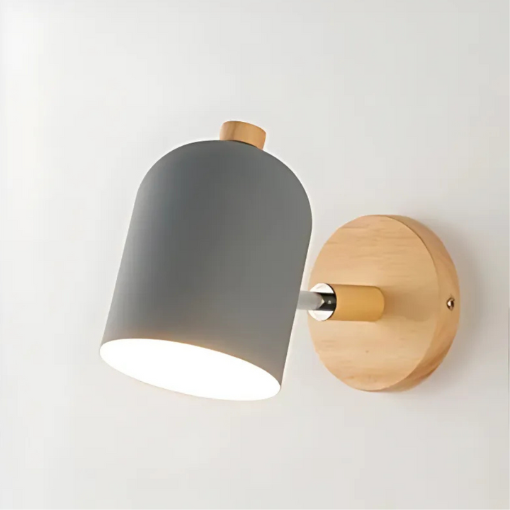 Scandinavian Wooden Minimalist Wall Lamp for Modern Decor
