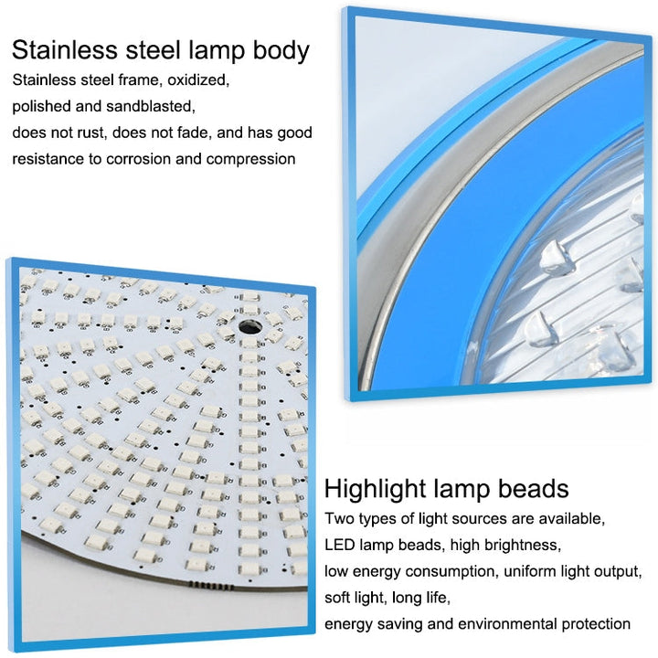 18W LED Stainless Steel Wall Mounted Pool Light - Colorful Underwater Illumination-Orizon Depot