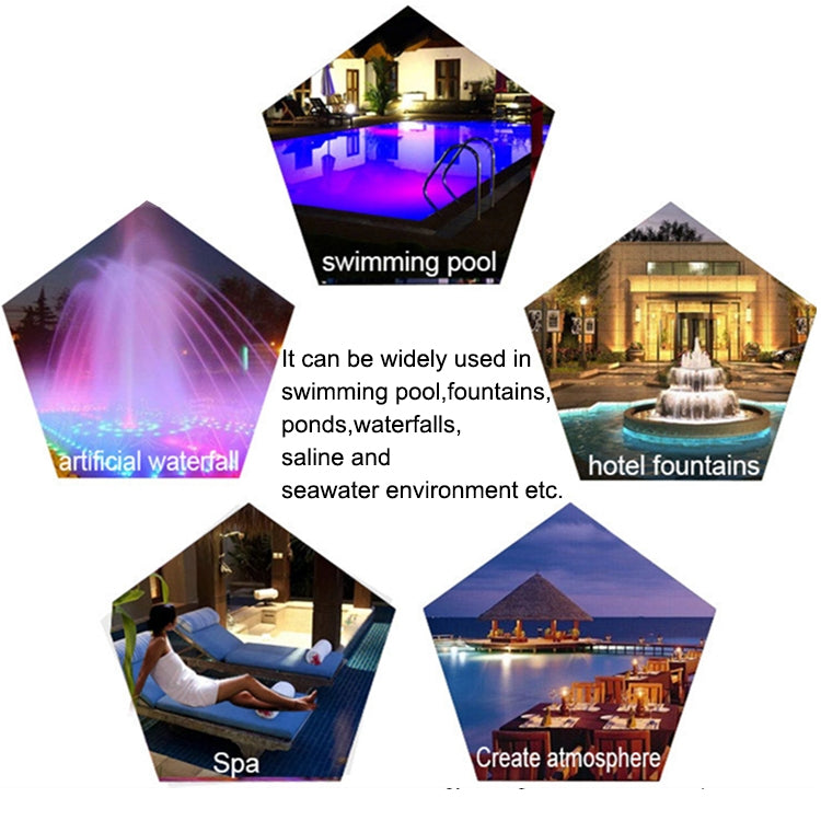18W LED Stainless Steel Wall Mounted Pool Light - Colorful Underwater Illumination-Orizon Depot