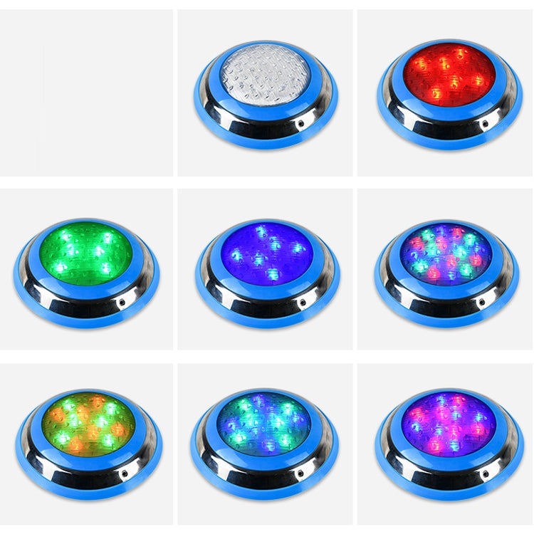 18W LED Stainless Steel Wall Mounted Pool Light - Colorful Underwater Illumination-Orizon Depot