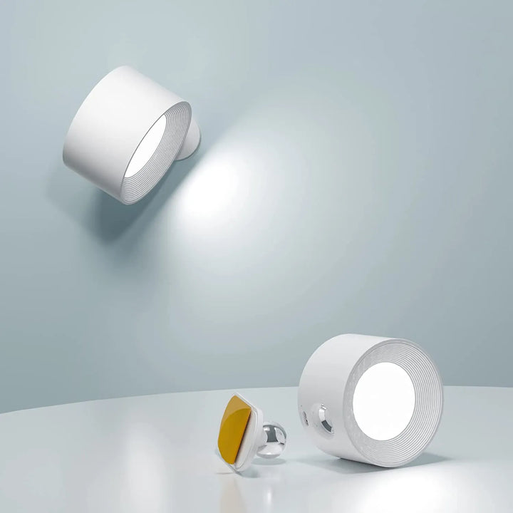 Wireless Wall Lamp - 360° Rotation, Dimmable, Rechargeable Light-Orizon Depot