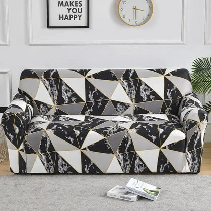 Elastic Flower Printed Sofa Cover - Spandex Furniture Protector for Home-Orizon Depot
