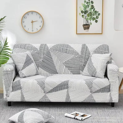 Elastic Flower Printed Sofa Cover - Spandex Furniture Protector for Home-Orizon Depot