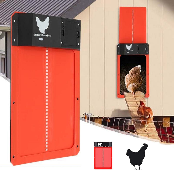 Automatic Chicken Door for Poultry - Easy and Convenient Access-Orizon Depot